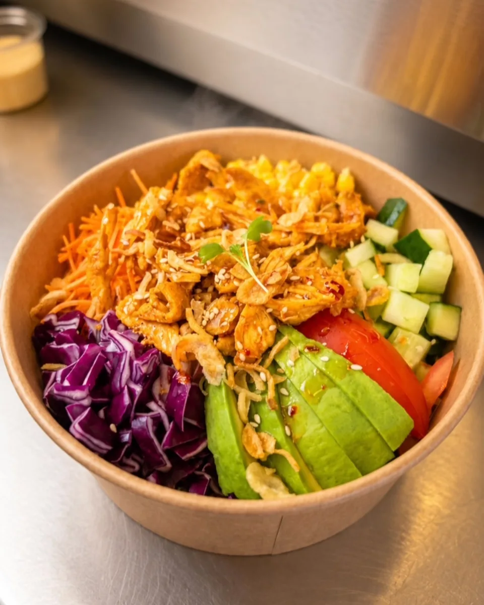 Bowl de quinoa au poulet
